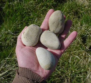 камни в руке
