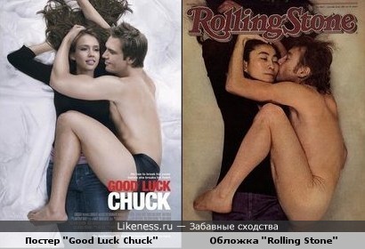 Постер фильма &quot;Good Luck Chuck&quot; похож на обложку журнала &quot;Rolling Stone&quot;