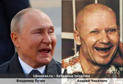 Владимир Путин похож на Андрея Чикатило