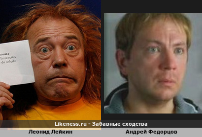 Леонид Лейкин похож на Андрея Федорцова
