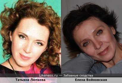 Татьяна Лютаева похожа на Елену Войновскую
