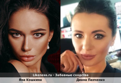 Яна Кошкина похожа на Диану Панченко