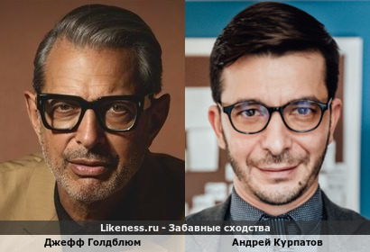 Джефф Голдблюм похож на Андрея Курпатова
