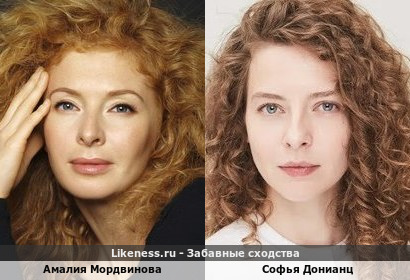 Амалия Мордвинова похожа на Софью Донианц
