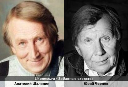 Анатолий Шаляпин похож на Юрия Чернова