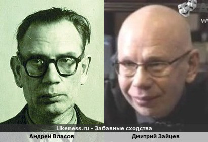 Андрей Власов похож на Дмитрия Зайцева