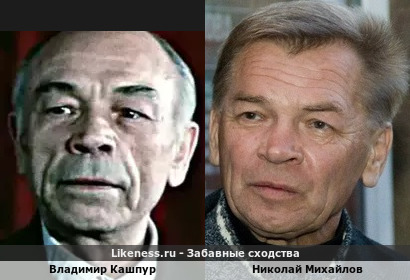 Владимир Кашпур похож на Николая Михайлова