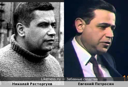 Николай Расторгуев похож на Евгения Петросяна