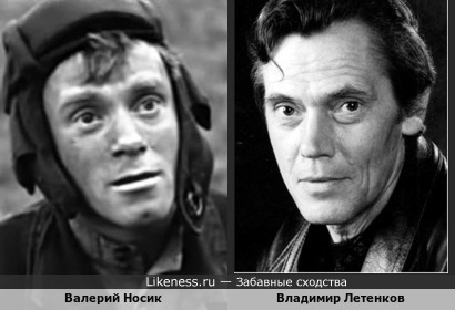 Актёры Владимир Летенков и Валерий Носик показались мне похожими