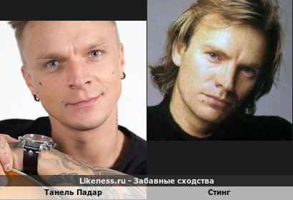 Эстонский рок-музыкант и поп-исполнитель, победитель Евровидения-2001 Танель Падар похож на Стинга