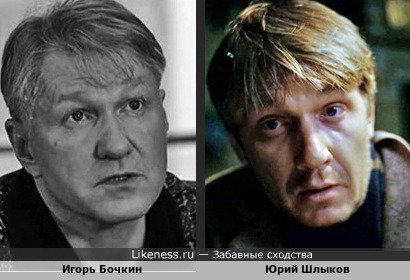 Игорь Бочкин похож на Юрия Шлыкова