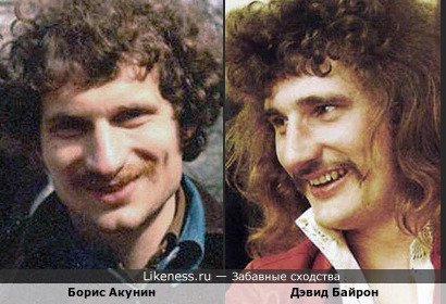Борис Акунин (настоящее имя - Григорий Чхартишвили) на фото в молодости чем-то напоминает Дэвида Байрона, вокалиста &quot;Uriah Heep&quot;