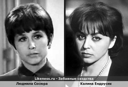 Людмила Сосюра похожа на Калину Ендрусик
