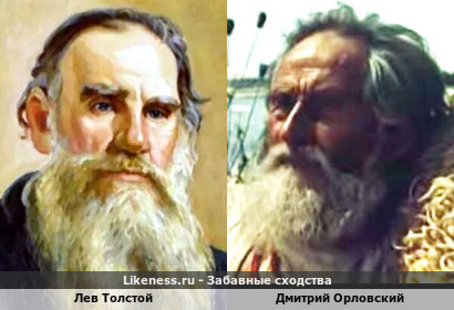 Дмитрий Орловский похож на Льва Толстого