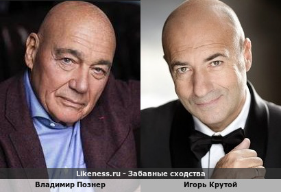Владимир Познер и Игорь Крутой похожи