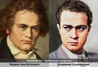 Людвиг ван Бетховен и Владимир Сошальский похожи