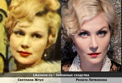 Светлана Жгун и Рената Литвинова похожи