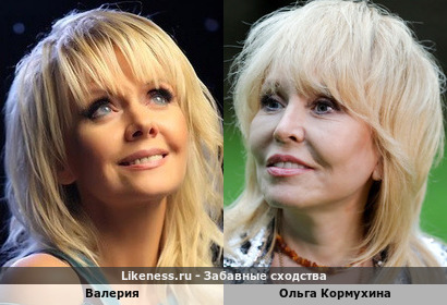 Валерия и Ольга Кормухина похожи