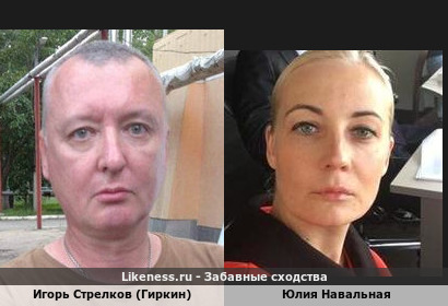 Игорь Стрелков (Гиркин) похож на Юлию Навальную