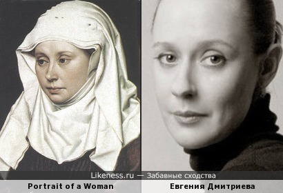 Portrait of a Woman, Oil by Robert Campin и Е.Дмитриева