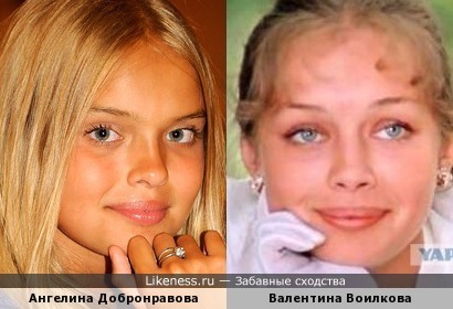 Ангелина Добронравова похожа на Валентину Воилкову