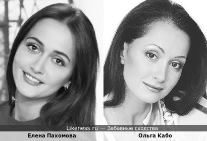 Елена Пахомова похожа на Ольгу Кабо