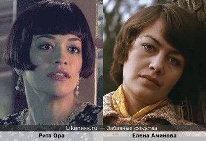 Рита Ора похожа на Елену Аминову