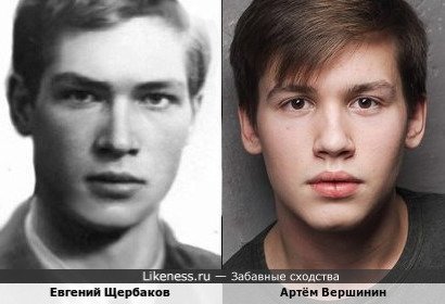 Евгений Щербаков похож на Артёма Вершинина