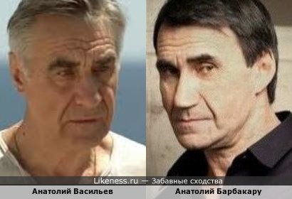 Анатолий Васильев похож на Анатолия Барбакару