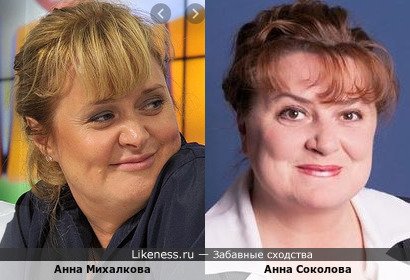 Анна Михалкова похожа на Анну Соколову