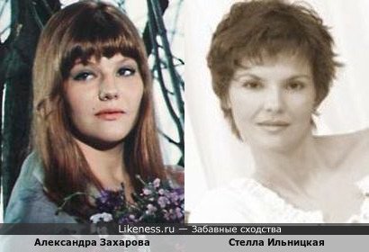 Александра Захарова похож на Стеллу Ильницкую