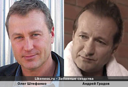 Олег Штефанко похож на Андрея Градова