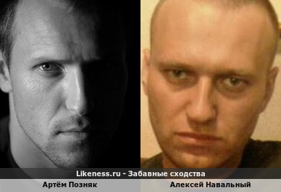 Артём Позняк похож на Алексея Навального