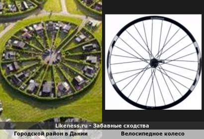 Городской район в Дании напоминает велосипедное колесо