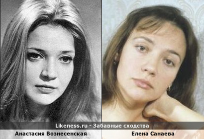 Анастасия Вознесенская похожа на Елену Санаеву