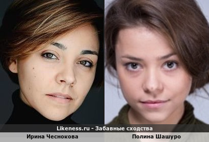 Ирина Чеснокова похожа на Полину Шашуро