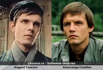 Андрей Тенетко похож на Александра Галибина