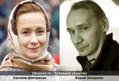 Евгения Дмитриева похожа на Вадима Замараева