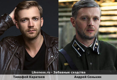 Тимофей Каратаев похож на Андрея Сенькина