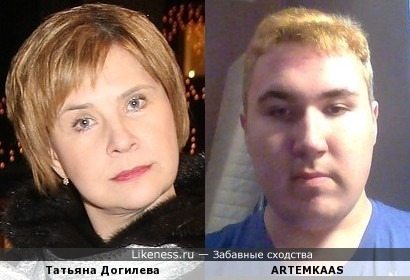 Татьяна Догилева похожа на ARTEMKAAS