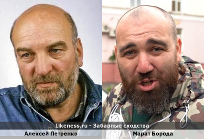 Марат Борода похож на Алексея Петренко
