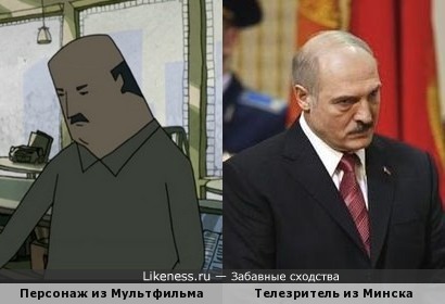 Персонаж мультфильма No Robots напоминает Александра Лукашенко