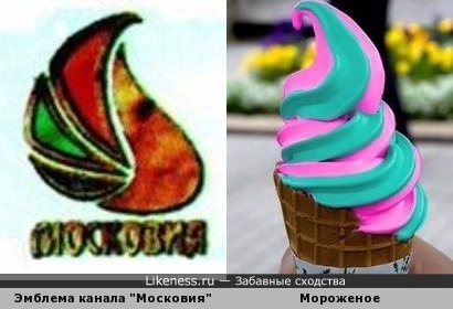 Эмблема канала &quot;Московия&quot; напоминает мороженое