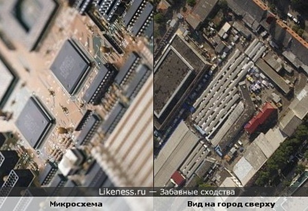 Микросхема похожа на город Микросхема похожа на город