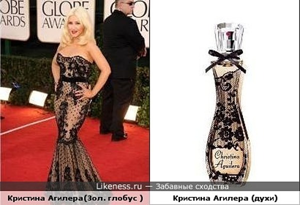 Кристина Агилера (Золотой глобус 2011) похожа на свои же духи Кристина Агилера (Золотой глобус 2011) похожа на свои же духи