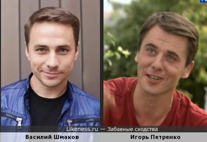 Василий Шмаков похож на Игоря Петренко