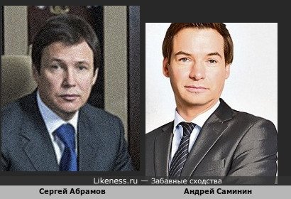 Сергей Абрамов похож на Андрея Саминина