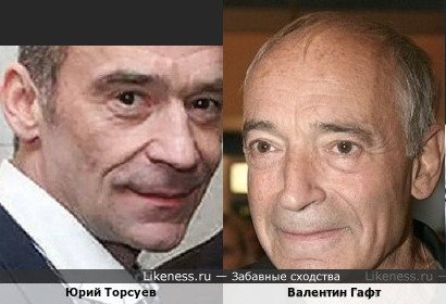 Юрий Торсуев похож на Валентина Гафта