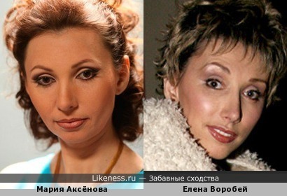Мария Аксёнова похожа на Елену Воробей