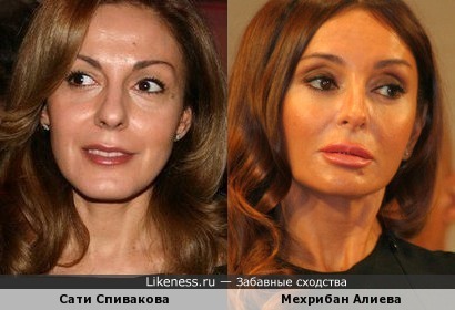 Супруга президента Азербайджана и супруга дирижёра Владимира Спивакова похожи